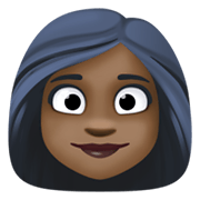 👩🏿 Emoji Mujer: Tono De Piel Oscuro en Facebook 13.1.