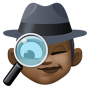 Emoji 🕵🏿‍♀️ Investigatrice: Carnagione Scura su Facebook 13.1.