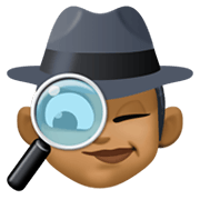 Emoji 🕵🏾‍♀️ Investigatrice: Carnagione Abbastanza Scura su Facebook 13.1.