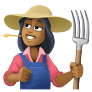👩🏾‍🌾 Emoji Agricultora: Tono De Piel Oscuro Medio en Facebook 13.1.