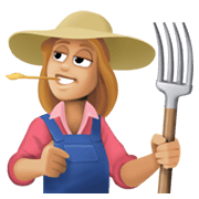 👩🏼‍🌾 Emoji Agricultora: Tono De Piel Claro Medio en Facebook 13.1.