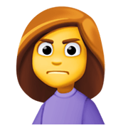 Emoji 🙍‍♀️ Donna Corrucciata su Facebook 13.1.