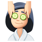 💆🏻‍♀️ Emoji Mulher Recebendo Massagem Facial: Pele Clara na Facebook 13.1.
