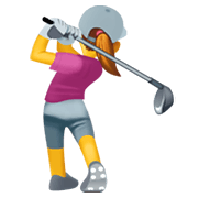 🏌️‍♀️ Emoji Mujer Jugando Al Golf en Facebook 13.1.