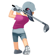 🏌🏻‍♀️ Emoji Mujer Jugando Al Golf: Tono De Piel Claro en Facebook 13.1.