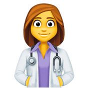 👩‍⚕️ Emoji Profesional Sanitario Mujer en Facebook 13.1.