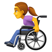 👩‍🦽 Emoji Frau in manuellem Rollstuhl Facebook 13.1.