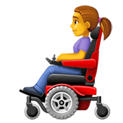 👩‍🦼 Emoji Frau in elektrischem Rollstuhl Facebook 13.1.
