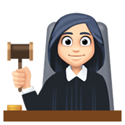 Emoji 👩🏻‍⚖️ Giudice Donna: Carnagione Chiara su Facebook 13.1.