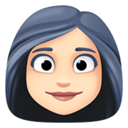 👩🏻 Emoji Frau: helle Hautfarbe Facebook 13.1.