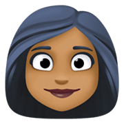 Emoji 👩🏾 Donna: Carnagione Abbastanza Scura su Facebook 13.1.