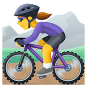 🚵‍♀️ Emoji Mujer En Bicicleta De Montaña en Facebook 13.1.
