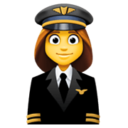 Emoji 👩‍✈️ Pilota Donna su Facebook 13.1.