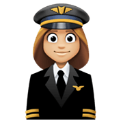Emoji 👩🏼‍✈️ Pilota Donna: Carnagione Abbastanza Chiara su Facebook 13.1.