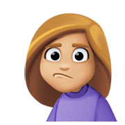 🙎🏼‍♀️ Emoji Mujer Haciendo Pucheros: Tono De Piel Claro Medio en Facebook 13.1.