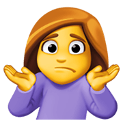 Emoji 🤷‍♀️ Donna Che Scrolla Le Spalle su Facebook 13.1.