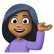 💁🏾‍♀️ Emoji Empleada De Mostrador De Información: Tono De Piel Oscuro Medio en Facebook 13.1.