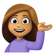 💁🏽‍♀️ Emoji Empleada De Mostrador De Información: Tono De Piel Medio en Facebook 13.1.
