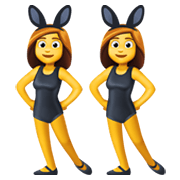 👯‍♀️ Emoji Frauen mit Hasenohren Facebook 13.1.