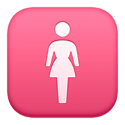 Émoji 🚺 Symbole Toilettes Femmes sur Facebook 13.1.