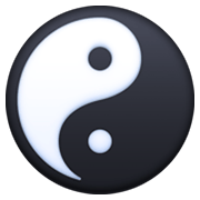 Emoji ☯️ Yin E Yang su Facebook 13.1.