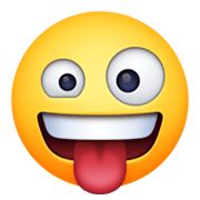🤪 Emoji irres Gesicht Facebook 13.1.