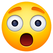 Emoji 😲 Faccina Stupita su Facebook 14.0.