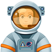 🧑🏻‍🚀 Emoji Astronaut(in): helle Hautfarbe Facebook 14.0.