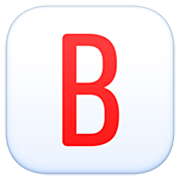 🅱️ Emoji Großbuchstabe B in rotem Quadrat Facebook 14.0.