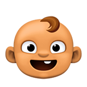 👶🏽 Emoji Baby: mittlere Hautfarbe Facebook 14.0.