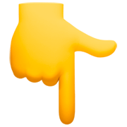 👇 Emoji Dorso Da Mão Com Dedo Indicador Apontando Para Baixo na Facebook 14.0.
