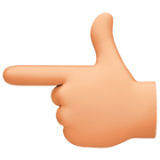 👈🏼 Emoji nach links weisender Zeigefinger: mittelhelle Hautfarbe Facebook 14.0.