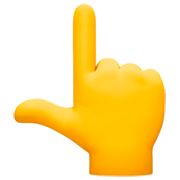 👆 Emoji Dorso Da Mão Com Dedo Indicador Apontando Para Cima na Facebook 14.0.