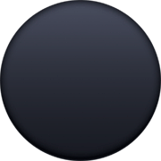 Emoji ⚫ Cerchio Nero su Facebook 14.0.