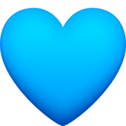 Emoji 💙 Cuore Azzurro su Facebook 14.0.