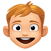 👦🏼 Emoji Niño: Tono De Piel Claro Medio en Facebook 14.0.