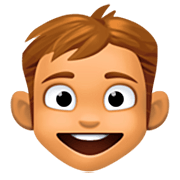 👦🏽 Emoji Junge: mittlere Hautfarbe Facebook 14.0.