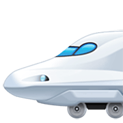 Emoji 🚅 Treno Alta Velocità Punta Arrotondata su Facebook 14.0.