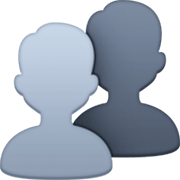 👥 Emoji Silhouette mehrerer Büsten Facebook 14.0.