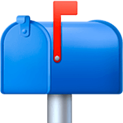 📫 Emoji geschlossener Briefkasten mit Post Facebook 14.0.
