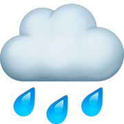 🌧️ Emoji Wolke mit Regen Facebook 14.0.