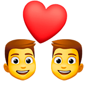 👨‍❤️‍👨 Emoji Pareja Enamorada: Hombre Y Hombre en Facebook 14.0.