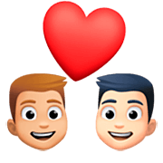 Emoji 👨🏼‍❤️‍👨🏻 Coppia Con Cuore - Uomo: Carnagione Abbastanza Chiara, Uomo: Carnagione Chiara su Facebook 14.0.