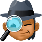 🕵🏾 Emoji Detective: Tono De Piel Oscuro Medio en Facebook 14.0.