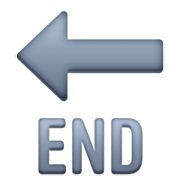 Emoji 🔚 Freccia END su Facebook 14.0.