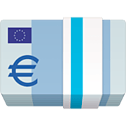 Émoji 💶 Billet En Euros sur Facebook 14.0.