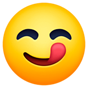 Emoji 😋 Faccina Che Si Lecca I Baffi su Facebook 14.0.