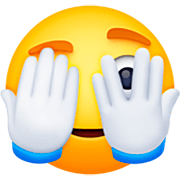 🫣 Emoji Cara Con Ojo Asomándose en Facebook 14.0.