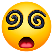 😵‍💫 Emoji Gesicht Mit Spiralförmigen Augen Facebook 14.0.