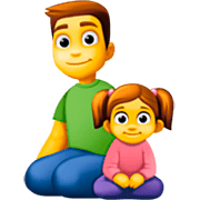 Emoji 👨‍👧 Famiglia: Uomo E Bambina su Facebook 14.0.